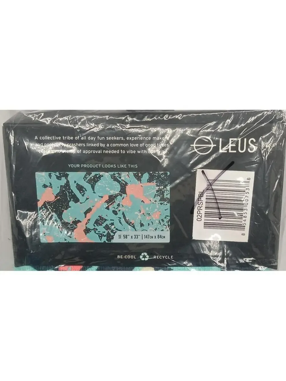 Leus, Surf Towel Beach Swimming Blue Art. Size: 58” X 33” item # 02PRSPBL NEW
